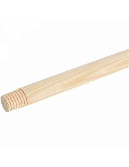 MANGO MADERA CEPILLO BARRENDERO 120x28mm CON ROSCA 1986