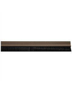 BURLETE BAJO PUERTA PVC RIGIDO MARRON 1mt GEKO 2