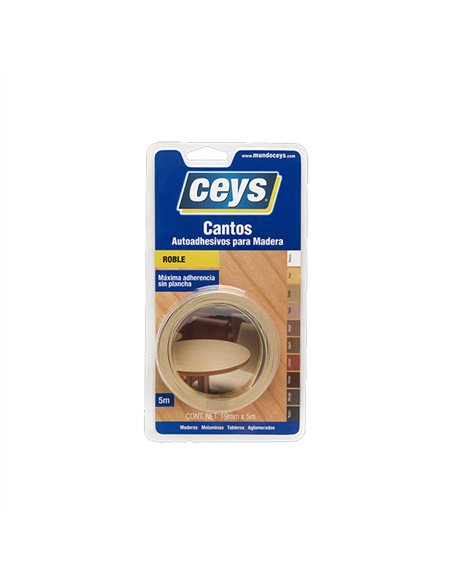 CANTO AUTOADHESIVO ROBLE 19mm x5mt 850202 CEYS