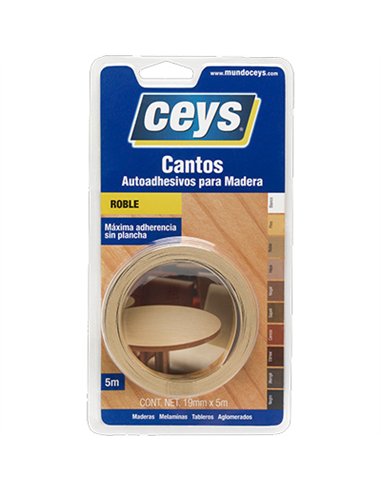 CANTO AUTOADHESIVO ROBLE 19mm x5mt 850202 CEYS