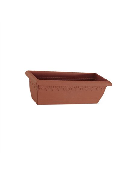 JARDINERA PLASTICO RECTANGULAR GARDENIA 48x21x16cm 509 048
