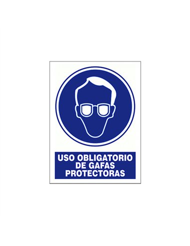 SEÑAL OBLIGACION USO GAFAS 210x297mm RD20002