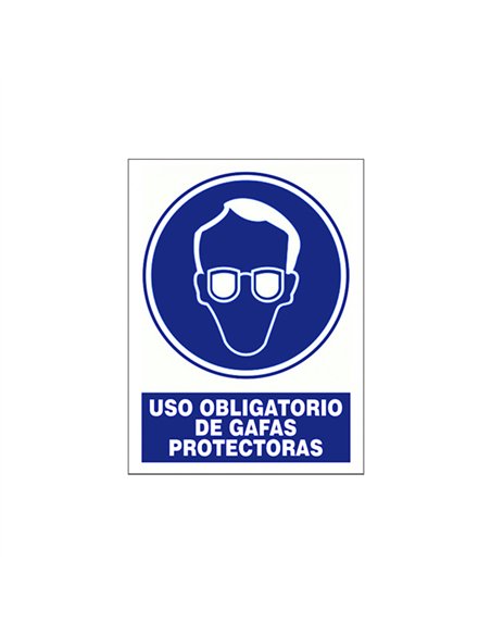SEÑAL OBLIGACION USO GAFAS 210x297mm RD20002