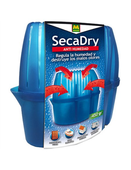 DISPOSITIVO ANTIHUMEDAD SECADRY 35m3 450gr 230493 MASSO