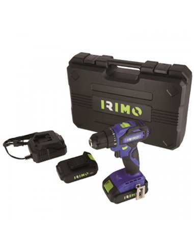 TALADRO ATORNILLADOR 18v 2 BATERIAS SIN ESCOBILLA IC-D1 IRIMO