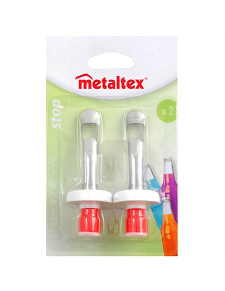 JUEGO 2 TAPONES BOTELLA EXPANSORES 25721080 METALTEX