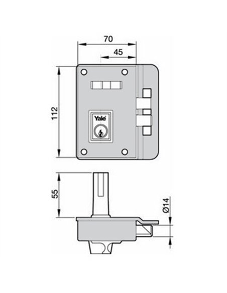 CERRADURA 10-70 DCH 10DHN YALE