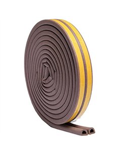 BURLETE CAUCHO MARRON 9mm x6mt 2-5mm TIPO P 10766 GEKO 2