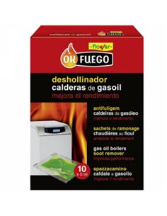 DESHOLLINADOR LIQUIDO CALDERAS GASOIL 10x5ml 50229 OK FUEGO 2