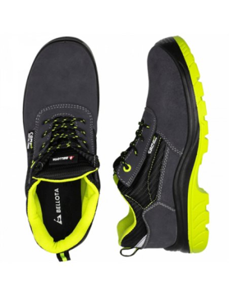 ZAPATO SEGURIDAD SERRAJE NO METAL T.45 COMP+ S1P 72310 BELLOTA
