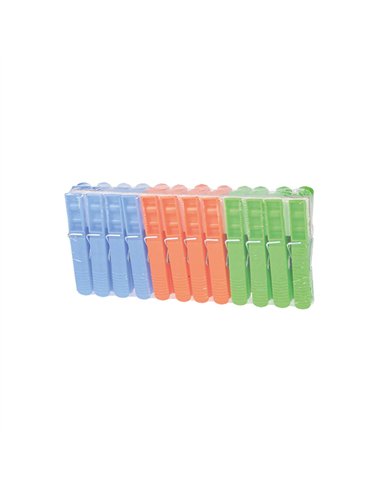 PAQ. 20 PINZAS TENDER ROPA PLASTICO 2702548