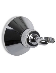 SOPORTE PARA TELEFONO DUCHA TUERCA REDONDA ABS CROMADO 5601 2