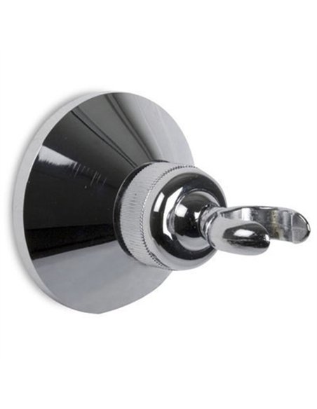SOPORTE PARA TELEFONO DUCHA TUERCA REDONDA ABS CROMADO 5601
