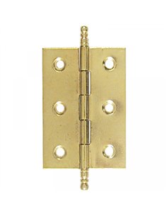 CAJA 24 BISAGRAS PLANA LATONADA 40x35mm 207 LIM