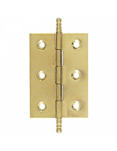 CAJA 24 BISAGRAS PLANA LATONADA 40x35mm 207 LIM