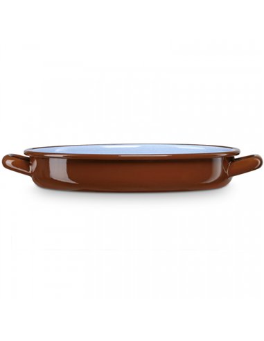 TARTERA FUENTE PORCELANA 2 ASAS TRADICION TEJA 28cm