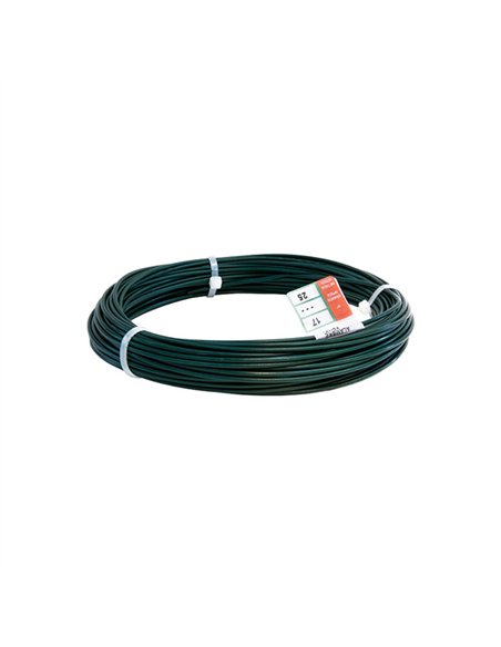 ROLLO 10mt ALAMBRE FORRADO VERDE