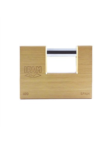 CANDADO CUADRADO PERSIANA 90mm LATON U90 IFAM