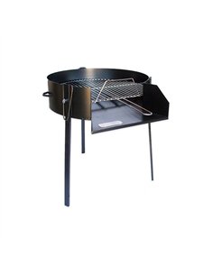 BARBACOA LEÑA DE 50cm REDONDA NEGRA