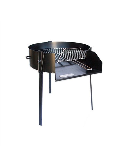 BARBACOA LEÑA DE 50cm REDONDA NEGRA