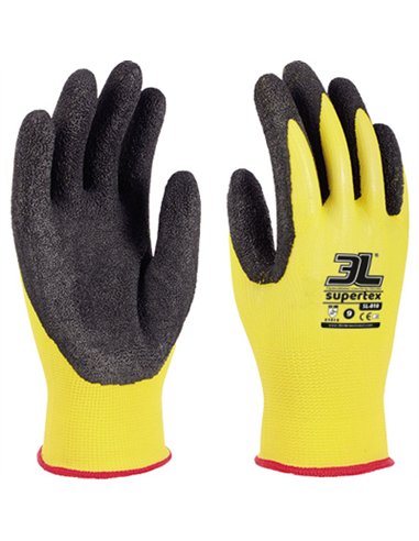 GUANTE LATEX RUGOSO SUPERTEX EXTRAGRANDE T.10 3L