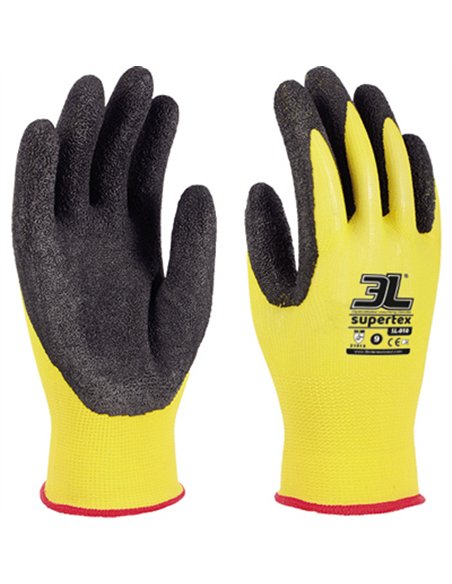 GUANTE LATEX RUGOSO SUPERTEX EXTRAGRANDE T.10 3L