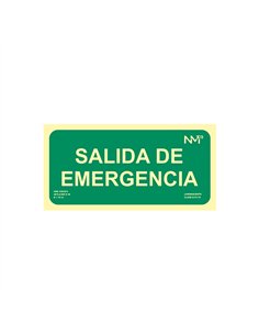 SEÑAL SALIDA EMERGENCIA 32x16cm RD11106