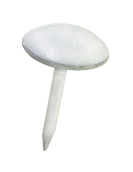BLISTER 20 TACHUELAS ESMALTADA BLANCA 10mm