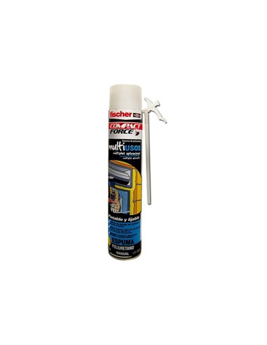 ESPUMA POLIURETANO MULTIUSO CANULA 700ml 98666 FISCHER