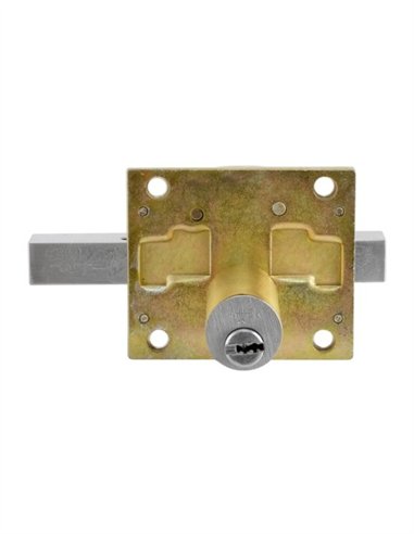 CERROJO SEGURIDAD L12930 NIQUELADO SATINADO INTHER