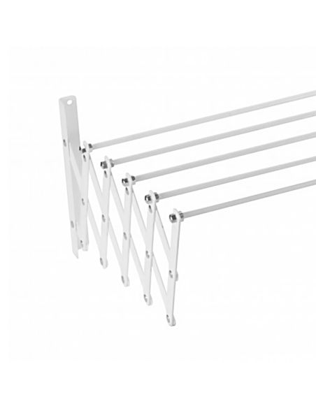 TENDEDERO EXTENSIBLE PLASTIFICADO BLANCO - 80CM