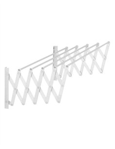 TENDEDERO EXTENSIBLE PLASTIFICADO BLANCO - 100CM