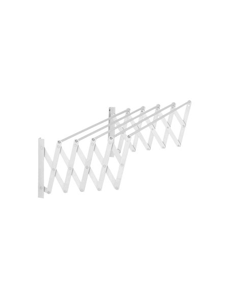 TENDEDERO EXTENSIBLE PLASTIFICADO BLANCO - 140CM