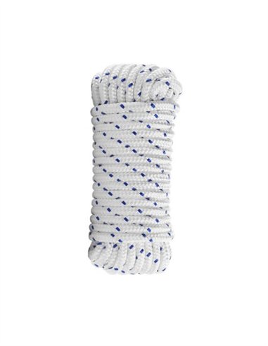 MADEJA DRIZA TRENZADA NYLON BLANCO/AZUL