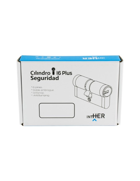 CILINDRO SEGURIDAD EMBRAGE NIQUEL INTHER - 40X40MM