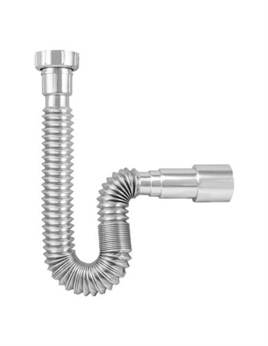 TUBO SIFON EXTENSIBLE CROMO - 1 1/4" 32-40