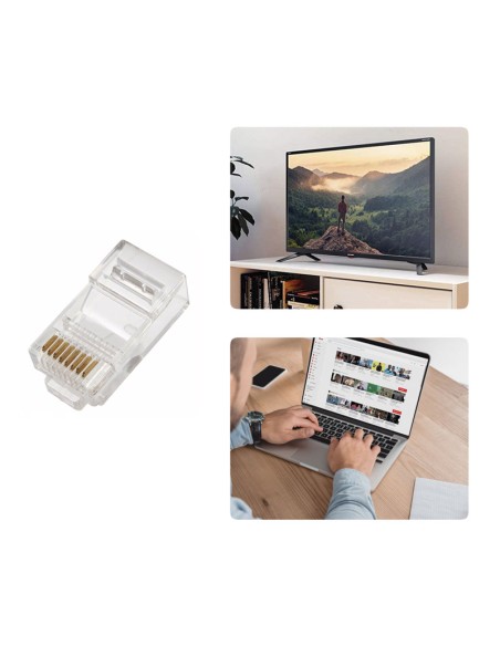 CONECTOR MODULAR RJ45 CAT-6 BOLSA 100UDS