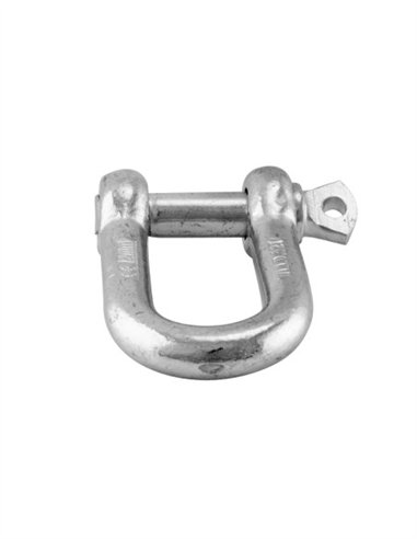 GRILLETE RECTO GALVANIZADO 10 UDS - (D 6MM) (B 13MM) (A 25MM)