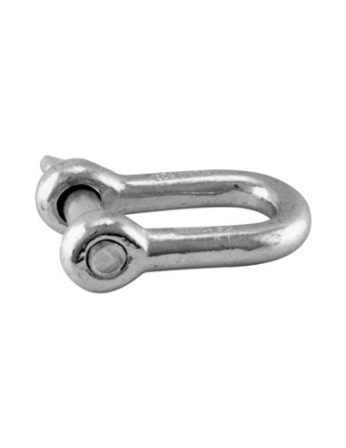 GRILLETE RECTO GALVANIZADO 10 UDS - (D 6MM) (B 13MM) (A 25MM)
