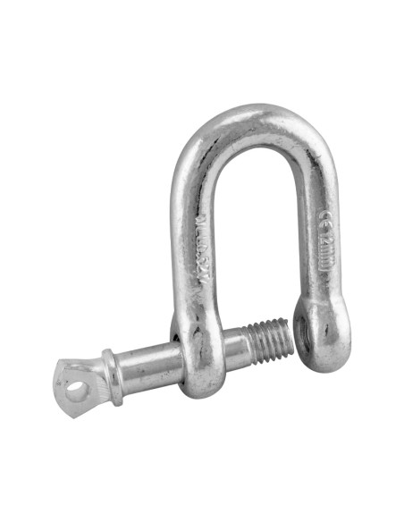 GRILLETE RECTO GALVANIZADO 10 UDS - (D 6MM) (B 13MM) (A 25MM)