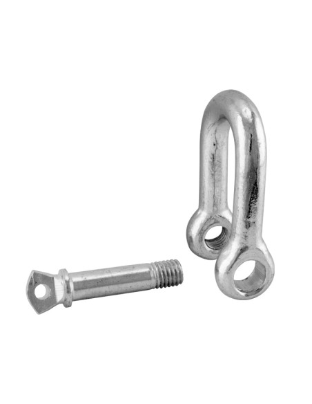 GRILLETE RECTO GALVANIZADO 10 UDS - (D 6MM) (B 13MM) (A 25MM)