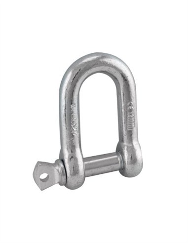 GRILLETE RECTO GALVANIZADO 10 UDS - (D 12MM) (B 25MM) (A 44MM)