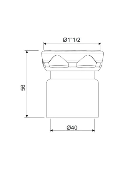 ENLACE MIXTO PVC - 1 1/4" - 40MM