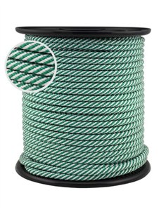 CUERDA HELICOIDAL VERDE Y BLANCA - 5MM X 200M