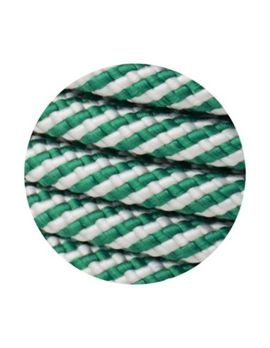 CUERDA HELICOIDAL VERDE Y BLANCA - 5MM X 200M