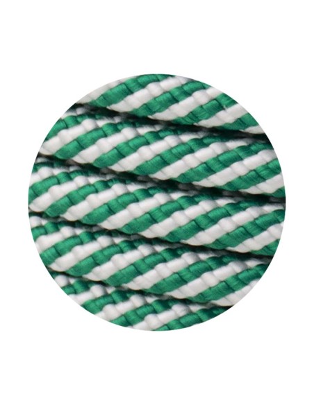 CUERDA HELICOIDAL VERDE Y BLANCA - 5MM X 200M