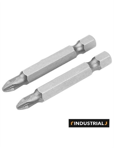 JUEGO 2 PIEZAS PUNTAS DESTORNILLADORAS PHILLIPS TOLSEN - PH2X50MM