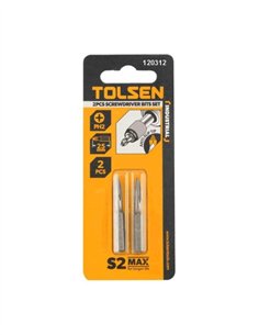 JUEGO 2 PIEZAS PUNTAS DESTORNILLADORAS TORX TOLSEN - T25X50MM 2
