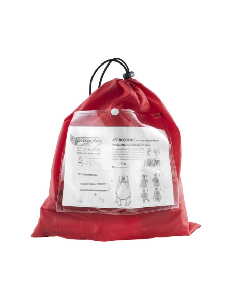 KIT ARNES ANTICAIDAS +2 MOSQUETONES + CUERDA 1.5 MTS