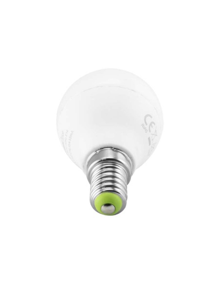 BOMBILLA ESFERICA MATE E14 - 450 LUM - 5W - 6000K